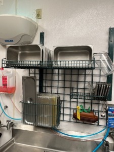 ASSORTED STORAGE & COOKING ITEMS (CONTENTS ON RACK) (LOCATED IN CLEWISTON, FL)