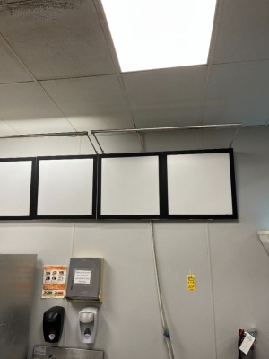WALL MOUNTED SIGN BOARDS WITH LIGHTS (LOCATED IN OKEECHOBEE, FL - #34767)