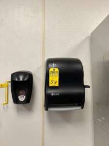 PIECES - HAND SOAP DISPENSER / SAN JAMAR WALL MOUNTED PAPER TOWEL DISPENSER (LOCATED IN OKEECHOBEE, FL - #34767)