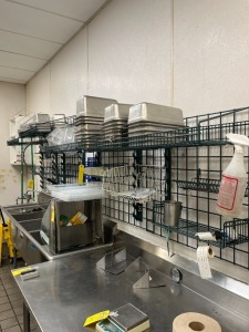 ASSORTED TRAYS & CONTAINERS WITH SOME PLASTIC LIDS (CONTENTS OF 3 RACKS) (LOCATED IN OKEECHOBEE, FL - #34767)