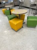 STOOL SEATS - 4- GREEN / 4- YELLOW (LOCATED IN OKEECHOBEE, FL - #34767) - 2