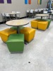 STOOL SEATS - 4- GREEN / 4- YELLOW (LOCATED IN OKEECHOBEE, FL - #34767)