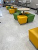 STOOL SEATS - 4- GREEN / 4- YELLOW (LOCATED IN OKEECHOBEE, FL - #34767) - 2