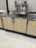 COUNTER WITH 2 DOORS & STAINLESS STEEL TOP - 4'W x 30''D (LOCATED IN OKEECHOBEE, FL - #34767)