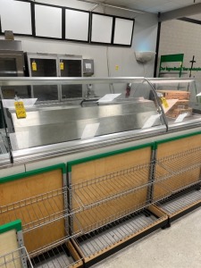 COLD SANDWICH UNIT WITH SNEEZE GUARD - 5'W x 34''D (LOCATED IN OKEECHOBEE, FL - #34767)