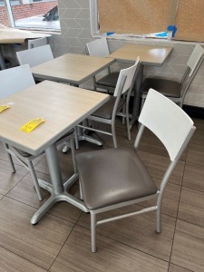BROWN & WHITE CHAIRS (LOCATED IN OKEECHOBEE, FL - #7007)