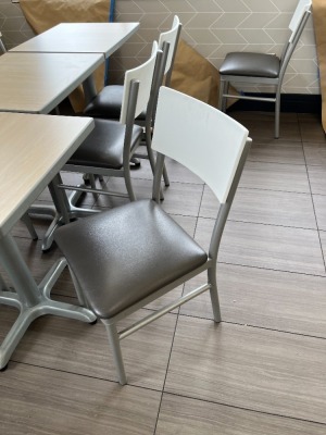 BROWN & WHITE CHAIRS (LOCATED IN OKEECHOBEE, FL - #7007)