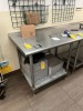 STAINLESS STEEL PREP TABLE - 3'W x 30''D (LOCATED IN OKEECHOBEE, FL - #7007)