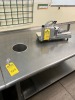 STAINLESS STEEL PREP TABLE WITH TRASH HOLE - 6'W x 30''D (LOCATED IN OKEECHOBEE, FL - #7007) - 2