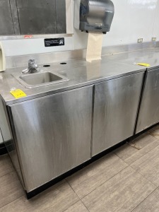 CABINET WITH HAND SINK - 4'W x 30''D (LOCATED IN OKEECHOBEE, FL - #7007)