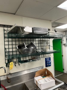 LOT CONTENTS OF 2 WALL RACKS (EXCLUDING BUBBLER MACHINE PARTS) (LOCATED IN OKEECHOBEE, FL - #7007)