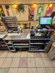 STAINLESS STEEL CASH COUNTER (LOCATED IN CUTLER BAY, FL)