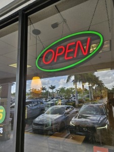 OPEN SIGN (LOCATED IN CUTLER BAY, FL)