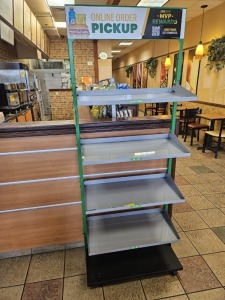 DISPLAY WITH 4 SHELVES (LOCATED IN CUTLER BAY, FL)