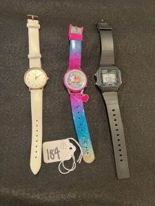 ASSORTED WATCHES - CASIO / FOLIO / BARBIE