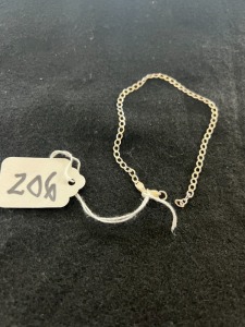 .925 STERLING SILVER BRACELET - 9''