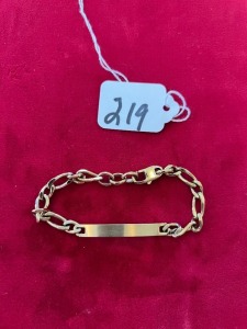 GOLD COLOR ID BRACELET
