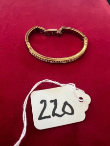 GOLD COLOR BRACELET WITH STONES