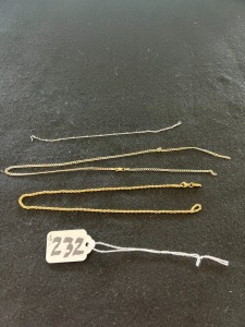 ASSORTED BRACELETS / ANKLETS (BROKEN)
