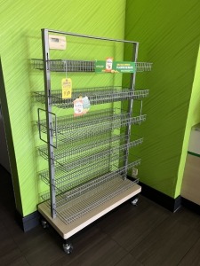 ROLLING DOUBLE SIDED RACK (LOCATED IN CAPE CORAL, FL - #24913)