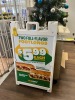 WHITE DOUBLE SIDED RESIN SIGN BOARD (LOCATED IN CLEWISTON, FL)