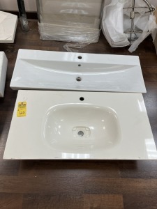 ITALIAN RECTANGULAR SINKS - 1- PORCELAIN / 1- ACRYLIC