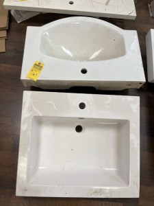 ITALIAN SINKS - 1- PORCELAIN / 1- ACRYLIC