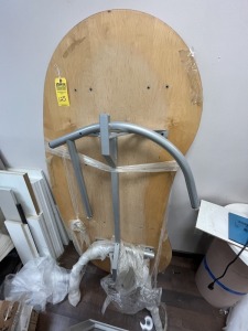 ITALIA WOOD TABLE WITH METAL LEGS