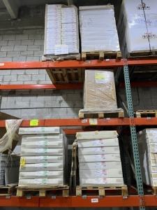 ASSORTED CABINETS, CORNER BASES, ETC (NEW IN BOXES) (5 PALLETS)