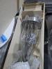 FONTANA LARGE STAINLESS STEEL MULTI-LIGHT ITALIAN CHANDELIER WITH BULBS - APPROXIMATELY 70''x21''
