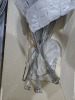 FONTANA LARGE STAINLESS STEEL MULTI-LIGHT ITALIAN CHANDELIER WITH BULBS - APPROXIMATELY 70''x21'' - 2