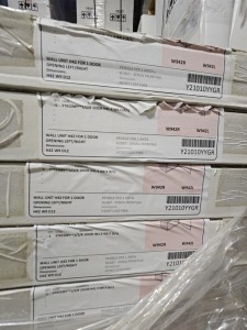 ASSORTED 1 DOOR WALL UNITS (NO DOORS)