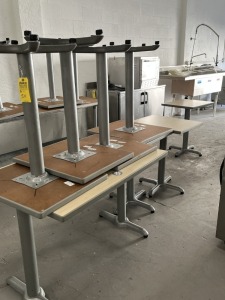 ASSORTED TABLES - 7- 2-TOP TABLES / 1- 4-TOP TABLE (LOCATED IN PEMBROKE PARK, FL)