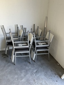 BROWN & WHITE CHAIRS (LOCATED IN PEMBROKE PARK, FL)