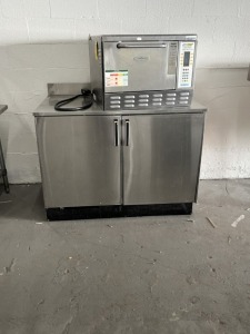 STAINLESS STEEL REFRIGERATED CABINET WITH 2 DOORS - 4'W x 30''D (LOCATED IN PEMBROKE PARK, FL)