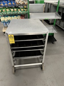 SHORT ROLLING BREAD RACK (LOCATED IN PEMBROKE PARK, FL)