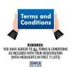 REMINDER - YOU HAVE AGREED TO ALL TERMS & CONDITIONS AS INCLUDED WITH YOUR REGISTRATION WITH HIGHLIGHTS IN FIRST 11 LOTS