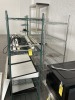METRO RACKS - 1- GREEN WITH 4 SHELVES / 1- SILVER WITH 6 SHELVES (LOCATED IN PEMBROKE PARK, FL)