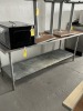 STAINLESS STEEL PREP TABLE - 7'W x 30''D (LOCATED IN PEMBROKE PARK, FL)