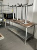 STAINLESS STEEL PREP TABLE - 7'W x 30''D (LOCATED IN PEMBROKE PARK, FL) - 2