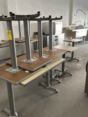 ASSORTED TABLES - 7- 2-TOP TABLES / 1- 4-TOP TABLE (LOCATED IN PEMBROKE PARK, FL)
