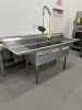 3-COMPARTMENT SINK WITH FAUCET - 7'W x 27''D (LOCATED IN PEMBROKE PARK, FL)