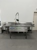 3-COMPARTMENT SINK WITH FAUCET - 7'W x 27''D (LOCATED IN PEMBROKE PARK, FL) - 2