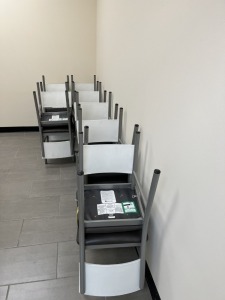 BROWN & WHITE CHAIRS (LOCATED IN PEMBROKE PARK, FL)