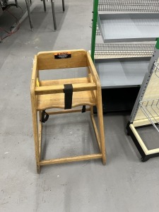 WOOD HIGH CHAIR (LOCATED IN PEMBROKE PARK, FL)