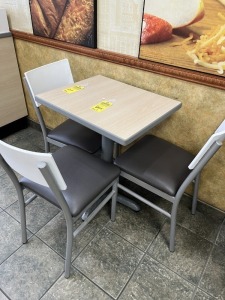 BROWN & WHITE CHAIRS (LOCATED IN PLANTATION, FL)