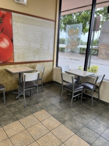 BROWN & WHITE CHAIRS (LOCATED IN PLANTATION, FL)