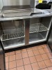 REFRIGERATED COUNTER WITH STAINLESS STEEL TOP & 2 DOORS (LOCATED IN PLANTATION, FL) - 2