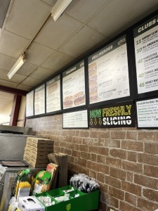 DOUBLE SIDED WALL MOUNTED SIGN BOARDS (LOCATED IN PLANTATION, FL)