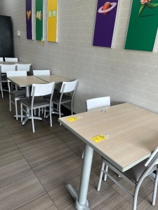 ASSORTED TABLES - 4- 2-TOP / 1- 4-TOP (LOCATED IN NAPLES, FL)